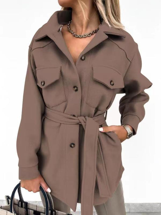 Chaqueta Corta con Cordones y Bolsillos - Diseño Elegante - Image 17