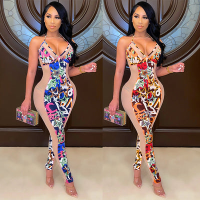 Jumpsuit Ajustado de Malla Sensual con Tirantes - Image 21