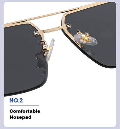 Gafas de Sol sin Marco con Puente Doble - Image 10