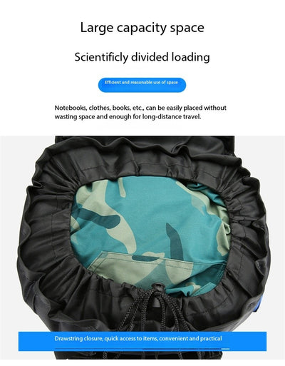 Mochila de Viaje 90L Impermeable para Senderismo y Trabajo - Image 10
