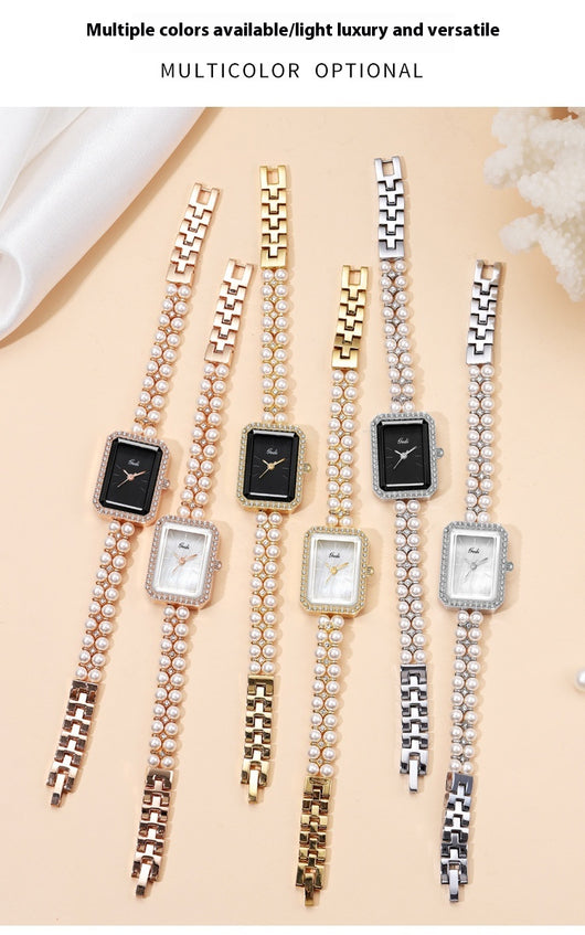 Reloj de Cuarzo Creativo para Mujer con Perlas de Concha - Image 16