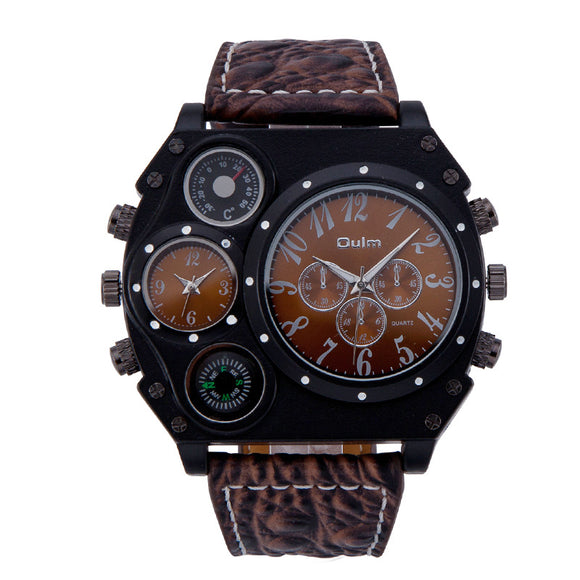 Reloj Casual para Hombre con Doble Zona Horaria
