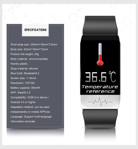Pulsera Inteligente de Monitoreo de Temperatura Corporal - Image 36