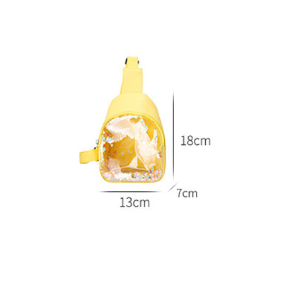 Mochila de Pecho Infantil de Cuero PU con Efecto Arenilla - Ligera y Moderna - Image 10
