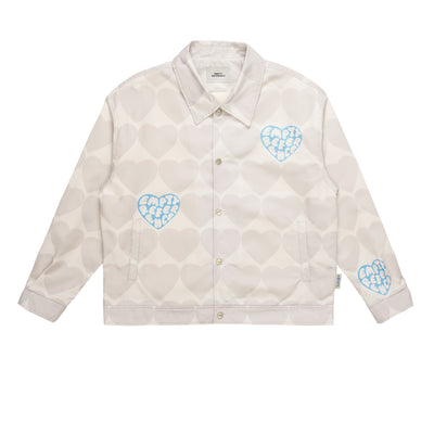Chaqueta de Pareja con Estampado de Amor - Diseño Otoñal con Solapa Bordada - Image 11