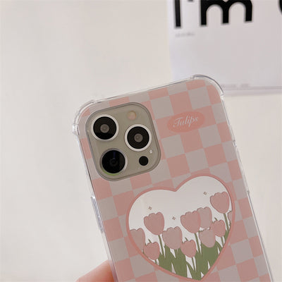 Funda Espejo Floral con Pulsera para iPhone 13 - Image 5