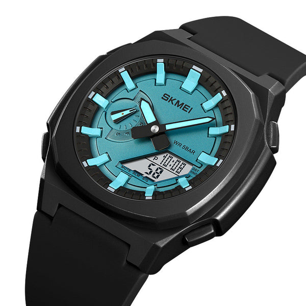 Reloj Deportivo Digital Hombre Cronógrafo Multifunción Resistente al Agua