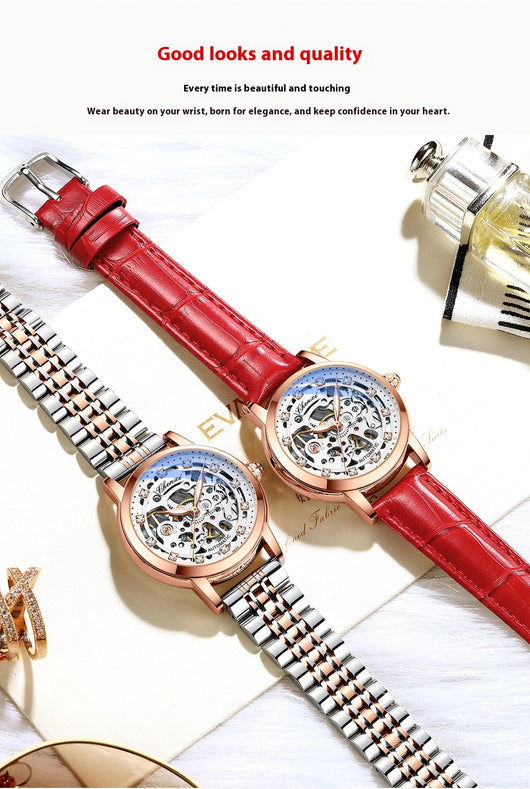 Reloj Mecánico Automático Hueco Diamond con Resistencia al Agua - Image 12