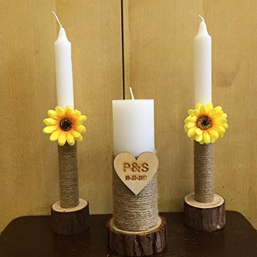 Portavelas de Madera para Bodas - Image 2