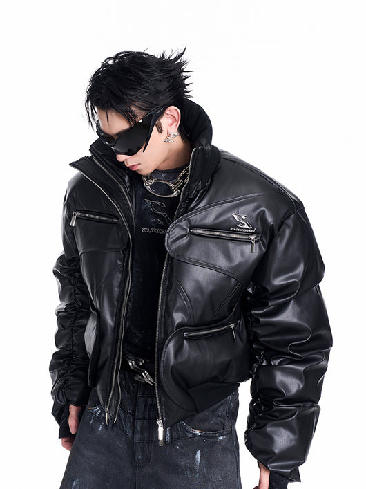 Chaqueta de Algodón Grueso con Cuello de Pie para Hombre - Image 13