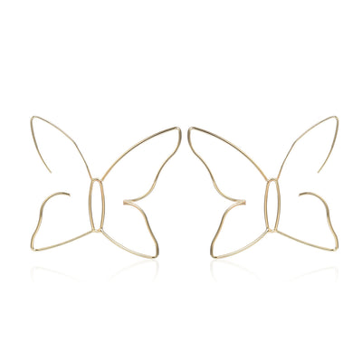 Aretes Mariposa Elegantes de Cobre - Diseño Moderno Transfronterizo - Image 7
