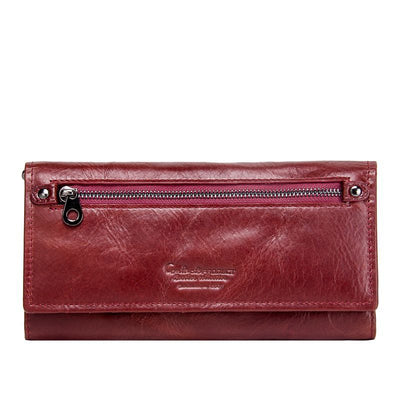 Cartera Larga de Cuero para Mujer con Múltiples Compartimentos - Image 6