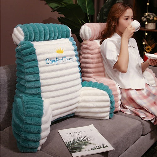Cojín de Conejo Artificial Extragrande para Sofá y Balcón - Desmontable y Lavable