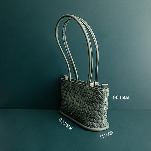 Bolsa Tote Vintage Trenzada con Asa de Hombro - Image 7