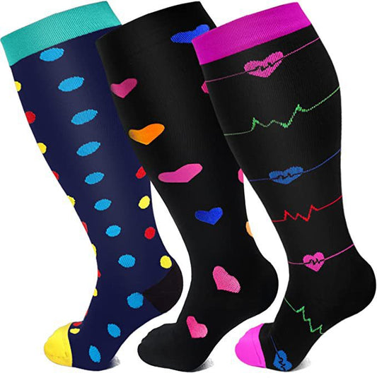 Calcetines de Compresión Estampados Personalidad Masculina y Femenina - Image 2
