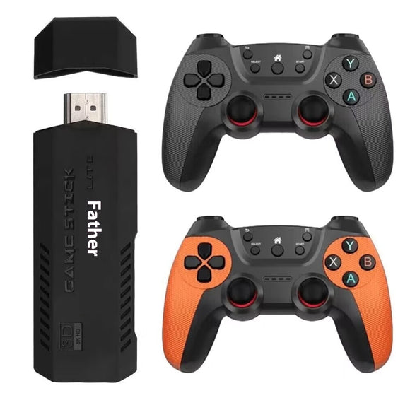 Consola de Videojuegos HD X2 Ultra para TV - Inalámbrica 24G con 2 Controles Arcade 3D