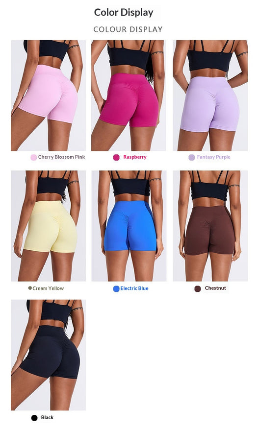 Pantalones Yoga Levantacaderas de Cintura Alta Plisados - Estilo Europeo - Image 25