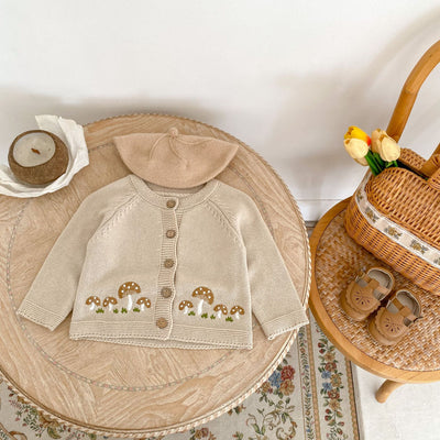 Cardigan de Punto Algodón con Bordado de Hongos - Colección Tide - Image 15