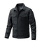 Men's Cotton Padded Jacket - Business Casual Style with Polo Collar