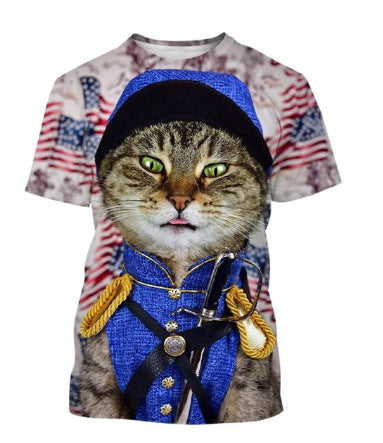 Playera para Hombre con Estampado 3D de Gatos Adorables - Image 12