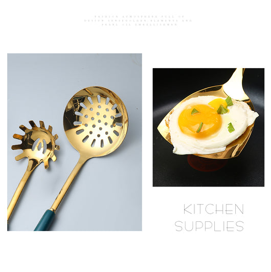 Set de 7 Utensilios de Cocina en Acero Inoxidable y Silicona Premium - Image 11