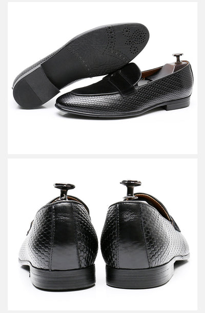 Zapatos de Cuero Ejecutivos Bajos Transpirables para Hombre - Image 11