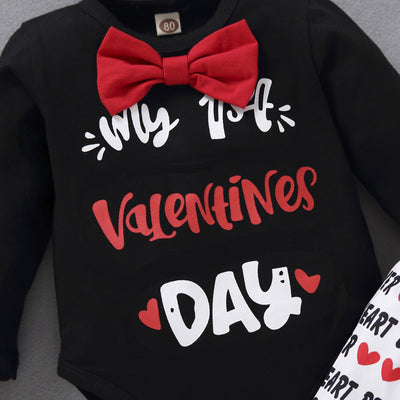 Traje Largo de Manga Larga con Estampado de Corazón Melocotón - Image 8