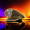 Gorra de Leopardo con Remaches Punk Hip Hop Estilo Urbano