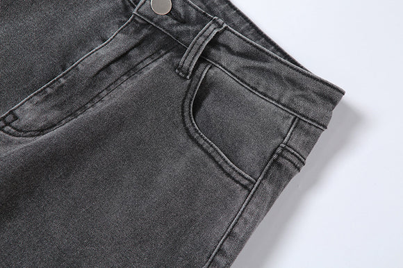 Pantalones Casuales de Cintura Alta con Pliegues y Abertura Lateral