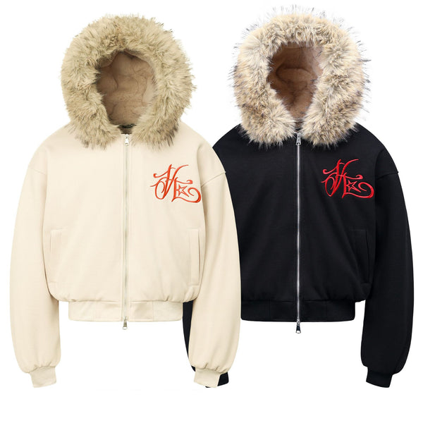 Chaqueta de Algodón Holgada para Hombre con Bordados Retro