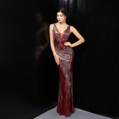 Vestido de Noche Elegante Largo y Ajustado para Mujer - Image 13
