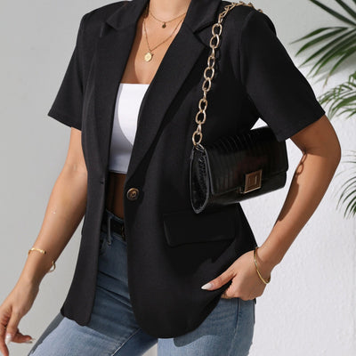 Chaqueta Casual de Mujer en Colores Sólidos