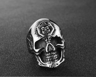 Anillo de Calavera Punk para Hombre - Estilo Rebelde - Image 8