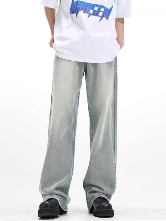 Pantalón Retro Holgado Casual Azul - Image 19