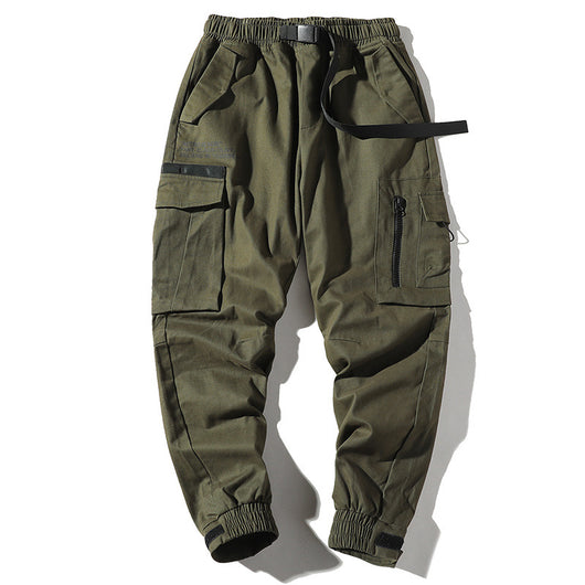 Pantalones Cargo Holgados con Múltiples Bolsillos para Hombre - Image 3