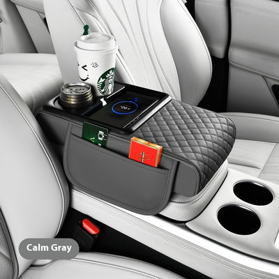 Caja Organizadora para Auto con Carga Inalámbrica Rápida y Soporte para Bebidas - Image 13
