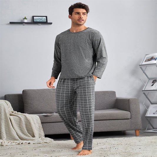 Pantalones de Pijama Cuadros Finos para Hombre - Conjunto Cómodo