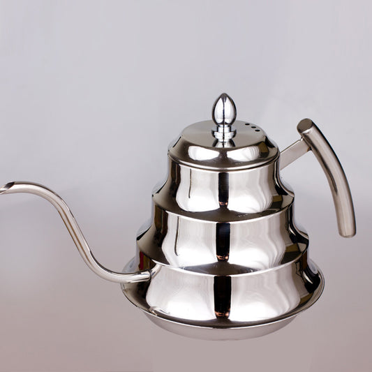 Pava de Cuello de Cisne de Acero Inoxidable para Café de Goteo
