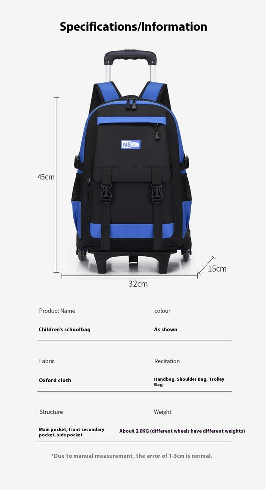 Mochila Escolar con Ruedas de Gran Capacidad para Primaria - Image 26