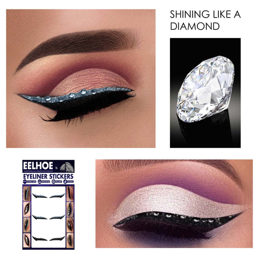 Delineador Adhesivo Diamantado Impermeable - Pegatinas de Eyeliner Gato Sexy para Maquillaje - Image 14