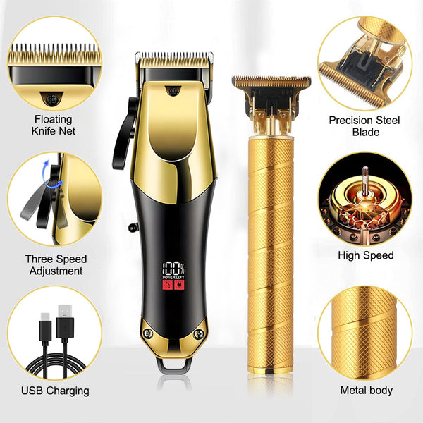 Cortadora de Cabello Profesional para Barbería y Estilismo
