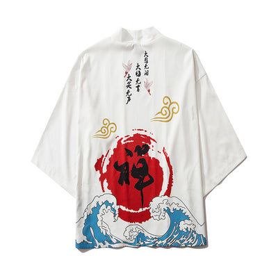 Kimono Japonés Estampado Unisex - Bata Cardigan Cómoda para Casa y Descanso - Image 6