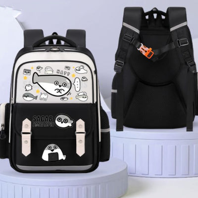 Mochila Escolar Ergonómica Turtle - Gran Capacidad y Alivio de Carga