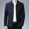 Chaqueta Casual con Solapa para Hombre Maduro