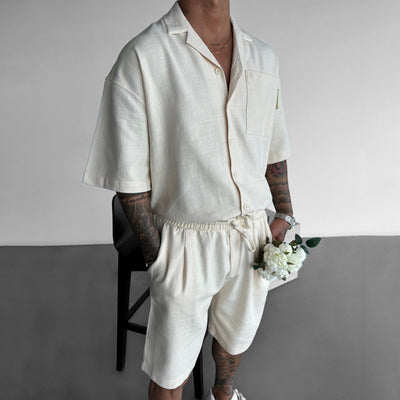 Conjunto Casual Polo con Bolsillo y Shorts Sueltos - Image 13