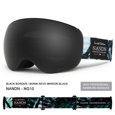 Gafas de Esquí Esféricas Doble Lente Anti-Empañamiento con Magnético para Hombre y Mujer - Image 3