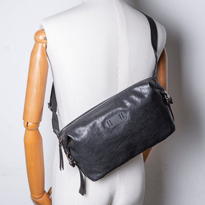 Bolso Mensajero de Cuero Genuino con Gran Capacidad - Image 8