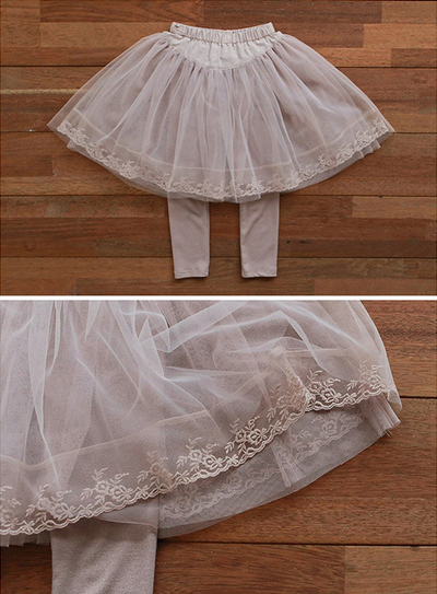 Pantalón Falda Dos Piezas Fluffy para Niñas - Image 12