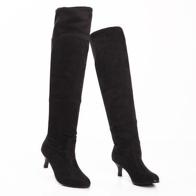 Botas Knight Gamuza Caña Alta Talla Grande - Image 7