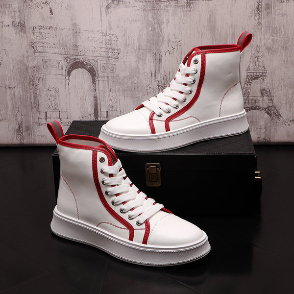Zapatillas Altas Blancas para Hombre - Estilo Urban Ins